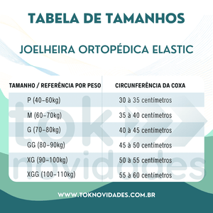 2 Joelheiras Ortopédica Elástica